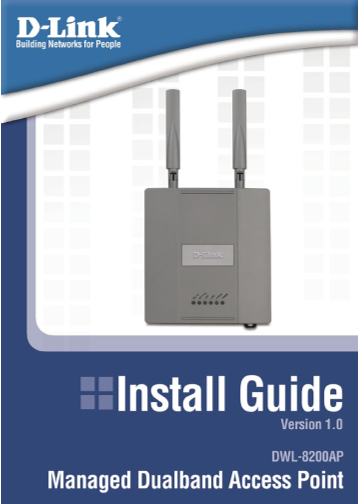 D-Link DWL-8200AP Installation Guide V1.0 User Manual - Page 1