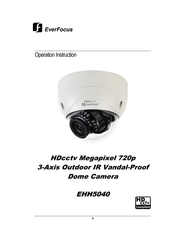 EverFocus EHH5040 User Guide and Manual - Page 1