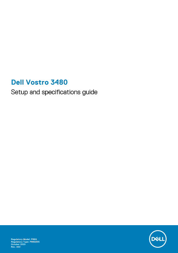 Dell Vostro 3480 Setup and Specifications Guide - Page 1