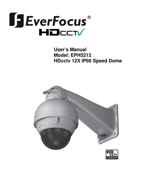 EverFocus EPH5212 User Guide Manual - Page 1