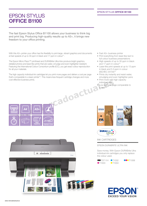 EPSON B1100 User Guide - Page 1
