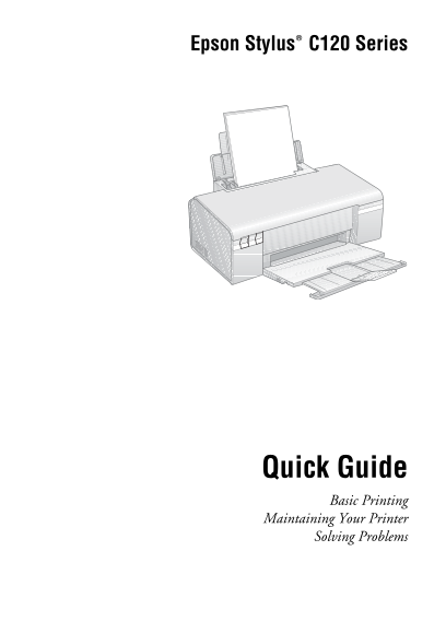 Epson Stylus C120 Series Quick User Guide - Page 1