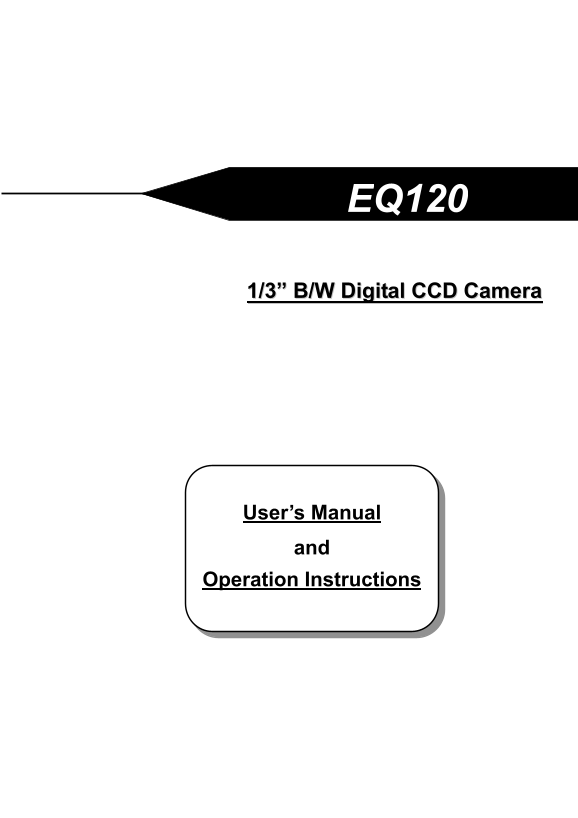 EverFocus EQ120 User Guide and Manual - Page 1