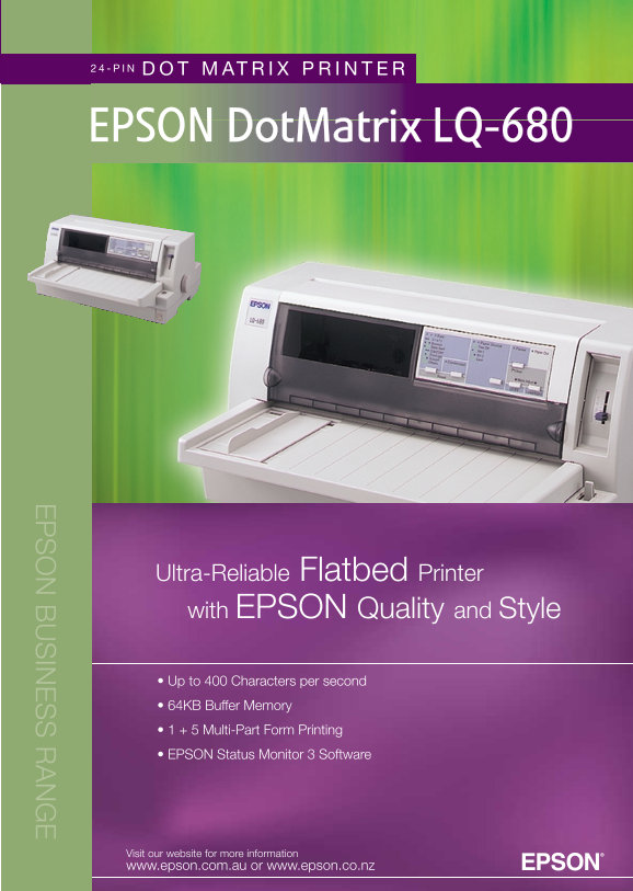 EPSON DotMatr DotMatrix LQ-680 User Guide and Manual - Page 1