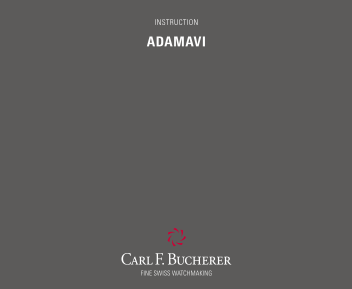 Carl Friedrich Bucherer Bao Qilai Edmar Series Brand Catalog User Manual - Page 1
