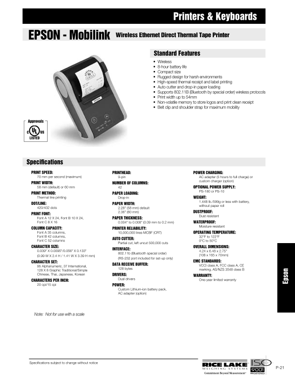 EPSON Printers & Keyboards User's Guide & Manual - Page 1
