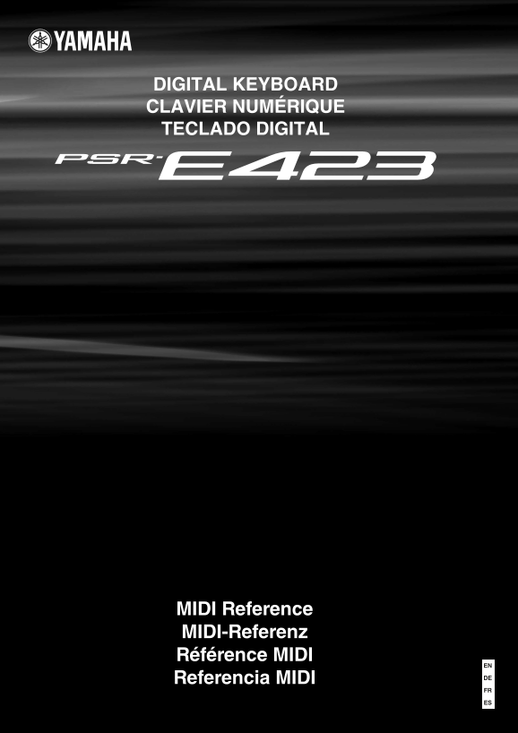 Yamaha FSR-E423 Digital Keyboard PSR-E423 Owner's Manual - Page 1