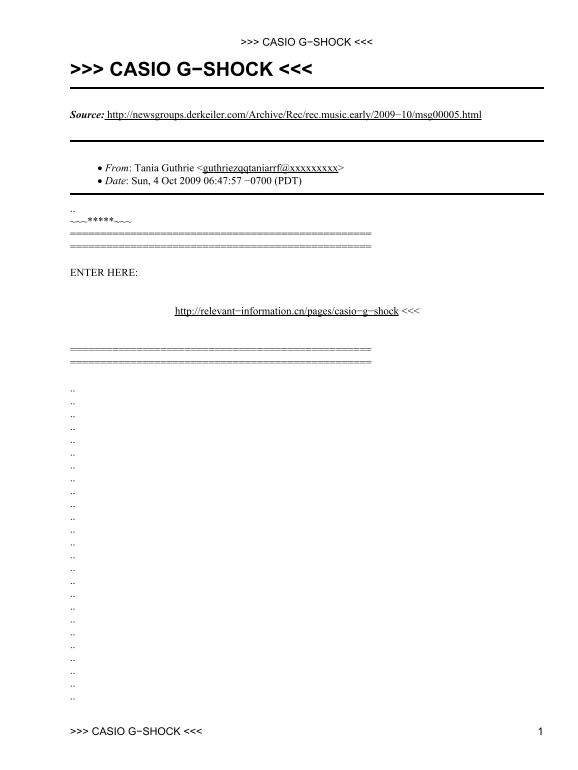 CASIO G-SHOCK User Guide and Manual - Page 1