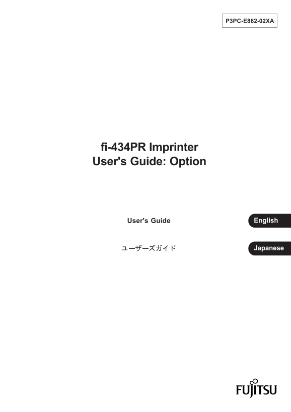 Fujitsu fi-434PR Imprinter User's Guide - Page 1