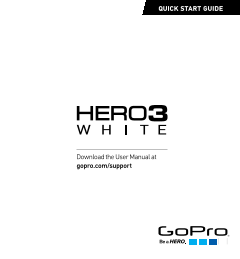 GoPro Cameras HERO3_White_Edition Quick Start Guides - Page 1