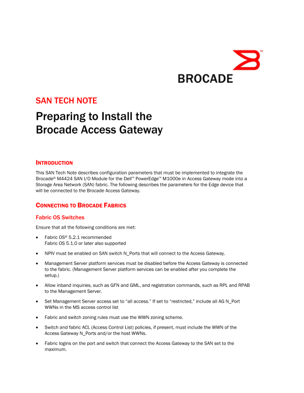 Dell Access Gateway User Guide and Manual - Page 1