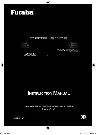 Futaba GY520 User's Guide - Page 1