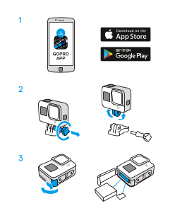 GoPro Cameras HERO8_Black Quick Start Guides User Manual Instruction Book (Language Estonian keel) - Page 1