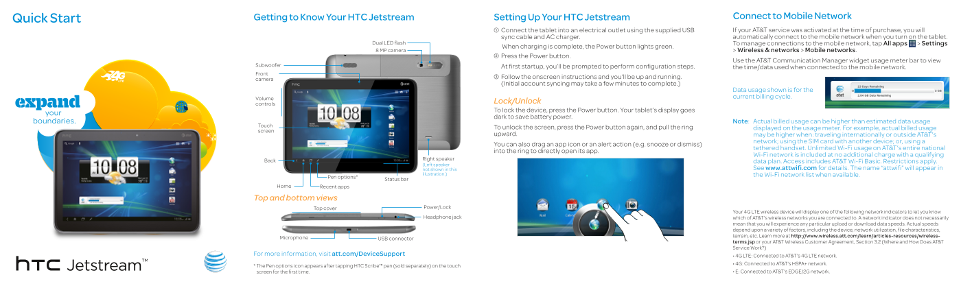 HTC Jetstream Quick Start Guide User Manual - Page 1