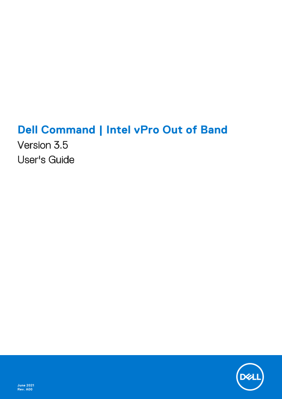 Dell Command Intel vPro Out-of-Band Version 3.5 User's Guide - Page 1