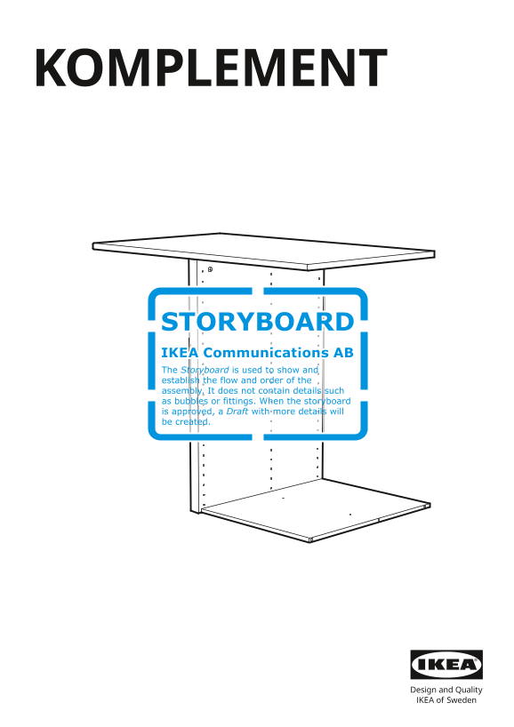 IKEA KOMPLEMENT (603.550.12) Installation Guide / Assembly Manual - Page 1