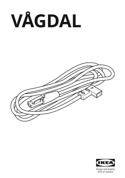 IKEA VÅGDAL VÅGDAL (Item No. 504.636.01) Installation Guide Assembly Manual - Page 1