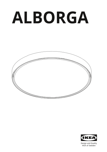 IKEA ALBORGA (504.151.20) Assembly Guide Setup Instructions - Page 1