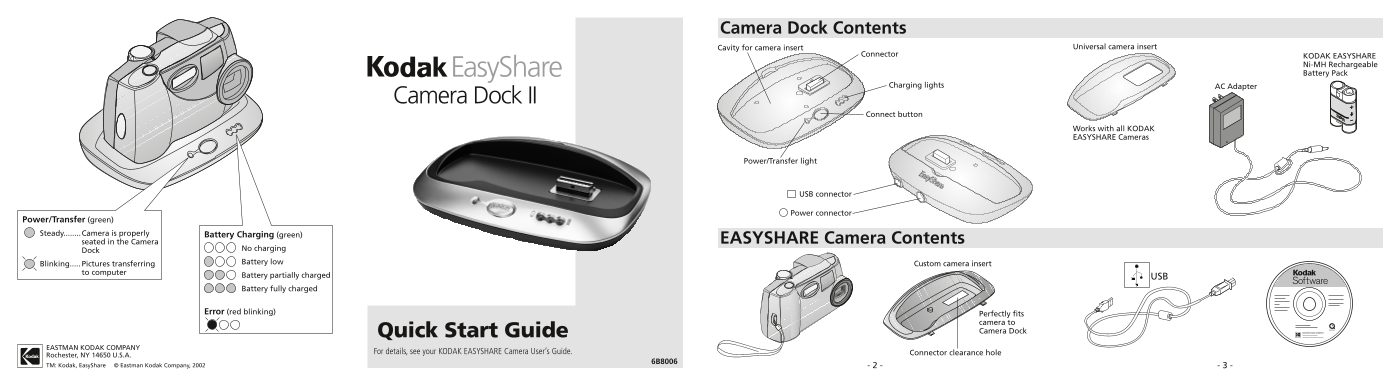 Kodak EasyShare Camera Dock II User's Manual - Page 1