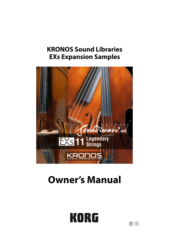 KORG EXs11_OM_ E1 User's Manual and Instructions - Page 1