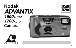 Kodak ADVANTiX 1600AUTO 1700AUTO Camera User's Manual - Page 1