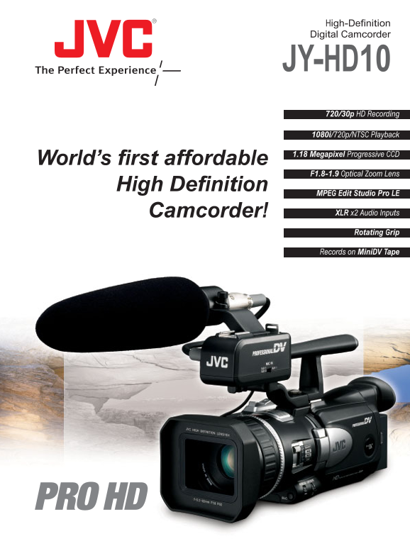 JVC JY-HD10 User Guide and Manual - Page 1