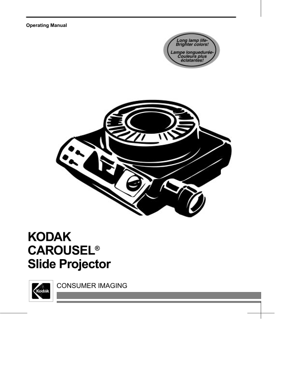 Kodak KODAK CAROUSEL Slide Projector Manual - Page 1