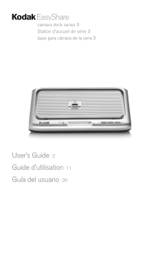 Kodak Camera Dock User's Guide - Page 1