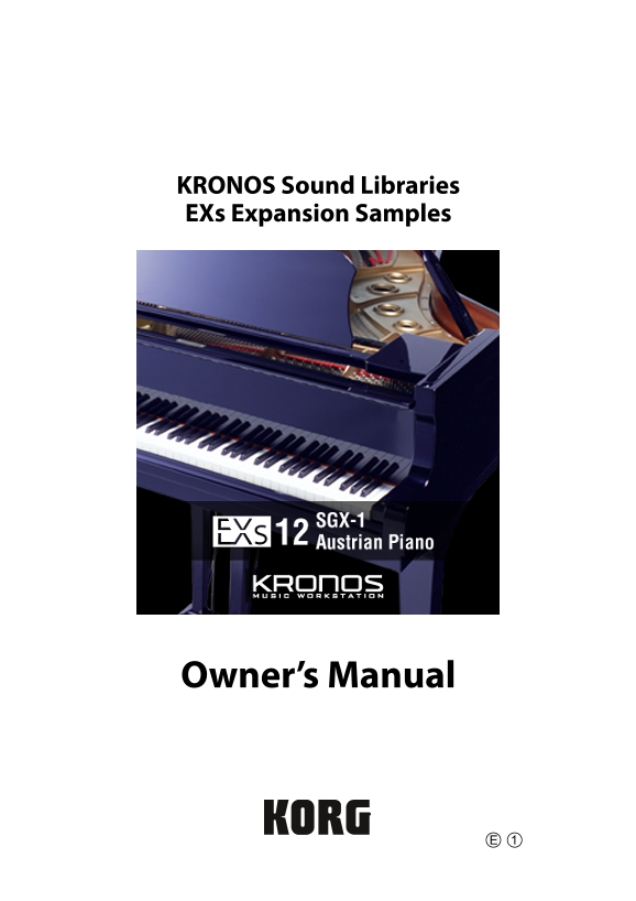 KORG EXs12_12_OM_3 E1 User's Manual and Owner's Guide - Page 1