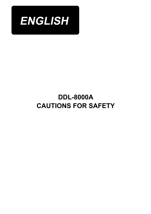 Juki DDL-8000AP Single Needle Flatlock Sewing Machine User Manual - Page 1