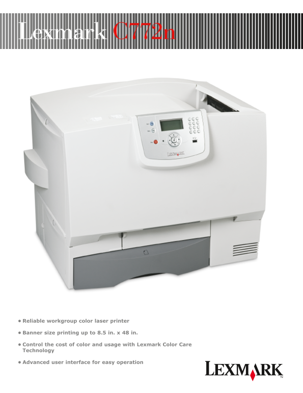 Lexmark C772n User Guide - Page 1