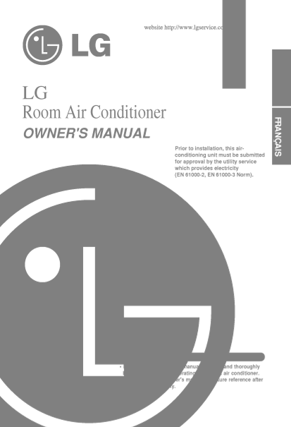 LG Split Air Conditioner Wall Mount LS-H306MMM0.AMBCLMC User Manual English - Page 1