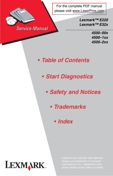 Lexmark E220/E32x User Guide - Page 1