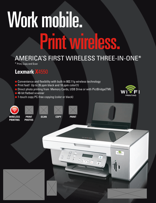 Lexmark X4550 User Guide - Page 1