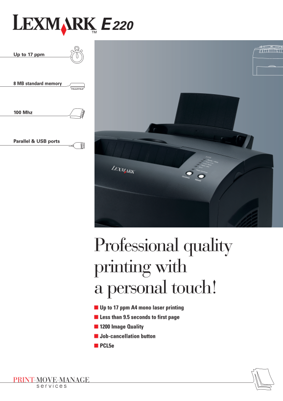 Lexmark E220 User Guide - Page 1