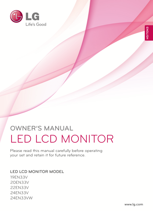 LG 19-Inch Monitor 19EN33V-B ACN Product Specifications English - Page 1