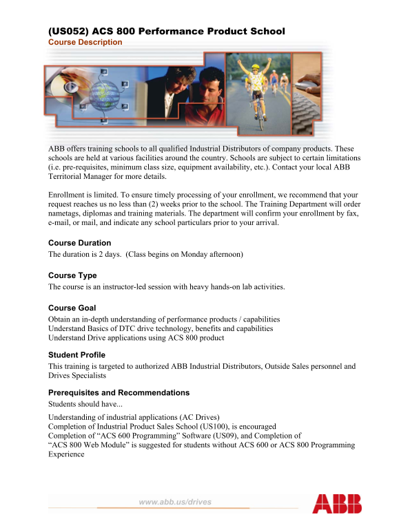 ABB (US052) ACS 800 Performance Product School - Page 1