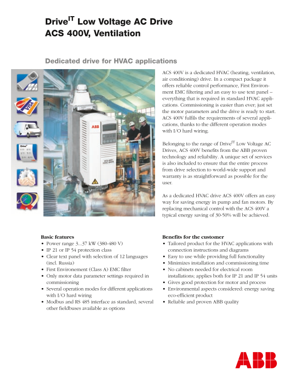 ABB Drive ACS 400V User's Manual - Page 1