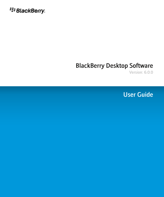 BlackBerry Desktop Software User Guide - Page 1
