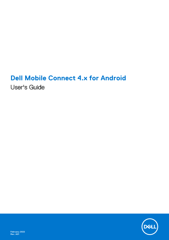 Dell Mobile Connect 4.x for Android User's Guide - Page 1