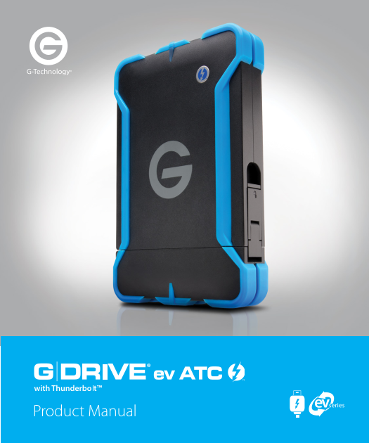 WD Western Digital G-Technology G-DRIVE ev ATC with Thunderbolt User Manual [English Only] - Page 1