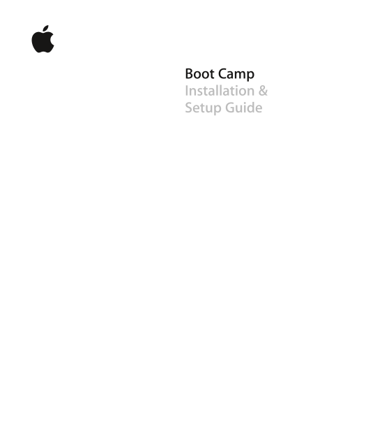 Apple Boot Camp Installation & Setup Guide - Page 1