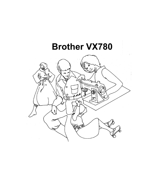 Brother VX780 User Guide and Manual - Page 1