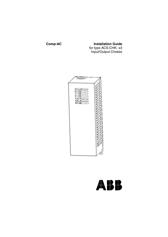 ABB ACS-CHK- x3 Installation Guide - Page 1