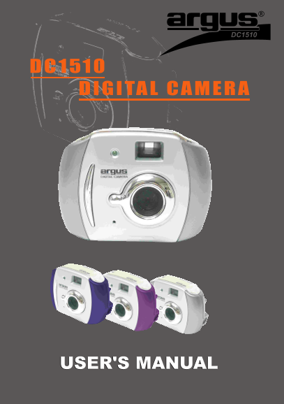 User's Manual for Argus DC1510 Digital Camera - Page 1