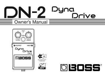 BOSS DN-2 User Guide - Page 1