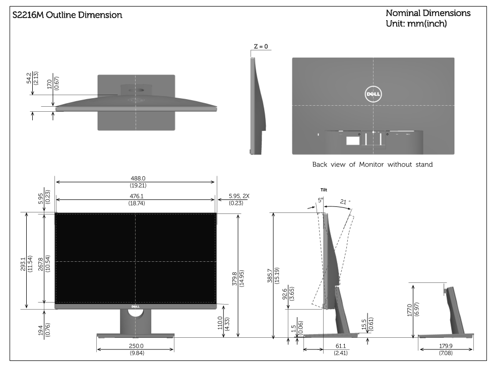 Dell S2316M Contour Guide User Manual - Page 1