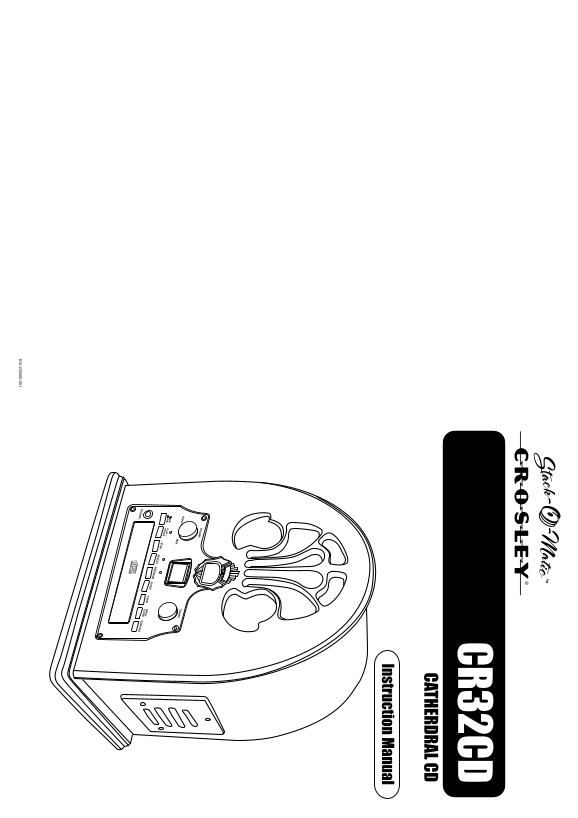 CROSLEY CR32CD Catherdral CD User Manual - Page 1