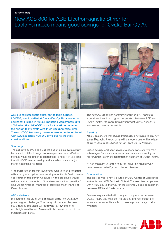 ABB ACS 800 User's Manual and Instructions Booklet - Page 1