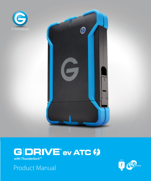 Western Digital Product Manual G-DRIVE ev ATC with Thunderbolt English (US) - Page 1